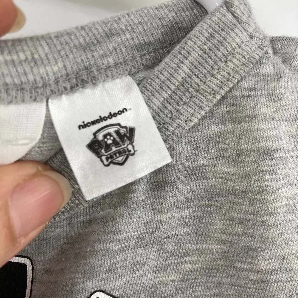 H&M Paw Patrol Long Sleeve Graphic Gray Tee Toddler 2T NEW